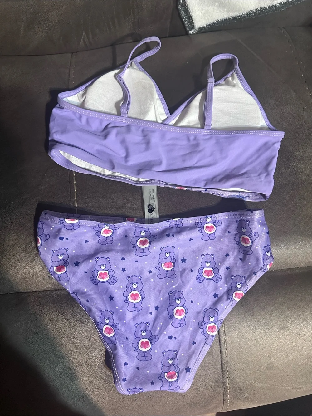 Care Bears Purple Girls' Printed Bikini Set